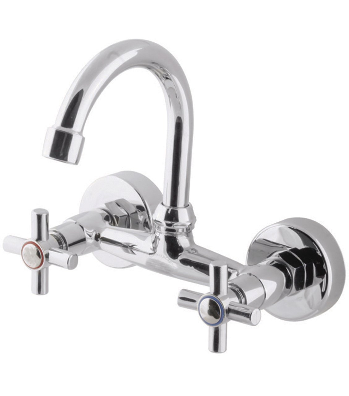 Koç Klasik Duvardan Aç Kapa Lavabo Bataryası Pirinç Tek Gövde Banyo Lavabo Musluğu