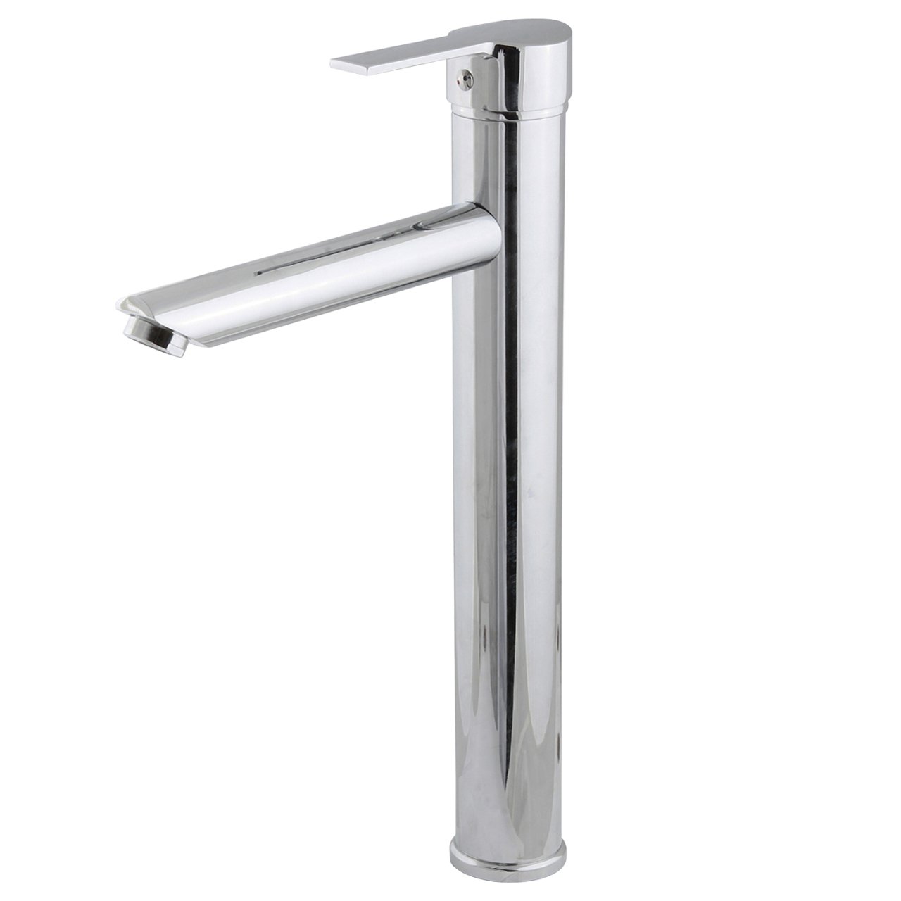 Çanak Lavabo Bataryası Krom Uzun Gaga Yüksek Model Lavabo Musluğu