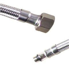2 Adet 50 cm 3/8 M10 Batarya Musluk Flex Bağlantı Hortumu